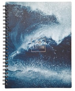 Тетрадь общая BeSmart А5 120л. клетка спираль мягк пер. Storm волнаN1931 1169755