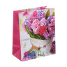 Пакет подарочный бумажный тм LADECOR, S 12x15x6 см, 4 дизайна, букеты