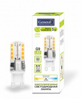 General G9 220V 5W(330Lm) 4500K 4K 17x50 силикон инд.уп. GLDEN-G9-5-S-220-4500 661546