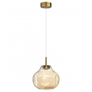 ODEON LIGHT 5097/4L PENDANT ODL25 421 ант.бронз/янт./мет./стекло Подвес LED 4W 4000K 388lm VASO