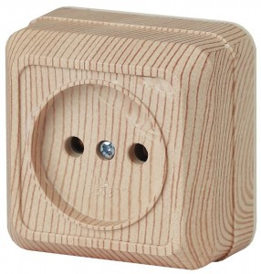 ЭРА Intro Quadro роз. ОУ 1 мест. 16A сосна , 250В 2-201-11 53781