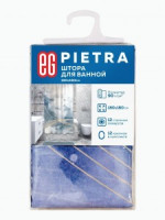 Штора для ванной 180x180см,полиэстер,Pietra,19182/ Еврогарант