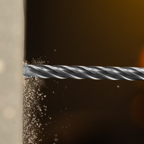 Бур по бетону, цельная крестовая пластина, 8x165 мм, SDS PLUS Denzel