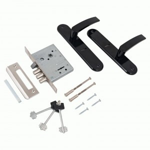 Рязань ЗВ 9-6/13 черный б/о 77305 Замок врезной с/руч (9)