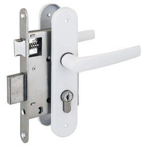 Птимаш ЗВ4-3.08 (ЗВ4-1.55) белый СТЯЖКИ м/о 55 Замок врезной с/руч (10)