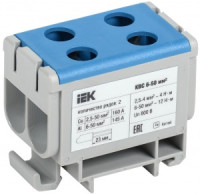 IEK Клемма вводная силовая КВС 6-50 кв.мм. 2-рядная синяя YZN13-050-K07