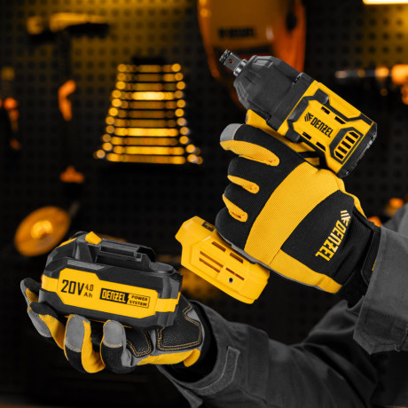 Гайковерт ударный аккумуляторный бесщет. CIWH-BL-20-500, Li-Ion, 20 В// Denzel