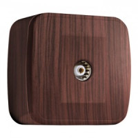 EKF Минск роз. TV ОУ 1 мест. темное дерево (ДУБ) (RG6) EGA00-027-40