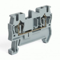 Stekker зажим самозажимной 2-х проводный ЗНИ 4 мм2, 40А LD552-1-40 (JXB ST 4) серый 39952