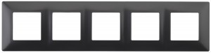 ЭРА 14 Elegance рамка СУ 5 мест., антрацит 14-5005-05 5015