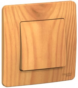 Systeme Electric BLANCA выкл. СУ 1 кл. 10А ясень (пл.осн.) BLNVS010105 (10!)