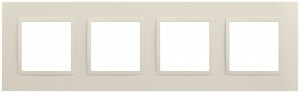 ЭРА Elegance Classic рамка пластик СУ 4 мест., сл. кость 14-5014-02  60587