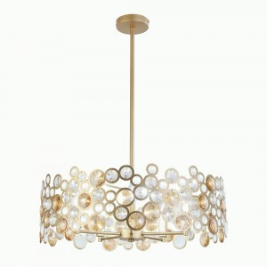 ST LUCE св-к подвесной  5x60W E14 795x620x795 Золото/Золото, Прозр. IP20 SL1172.203.05