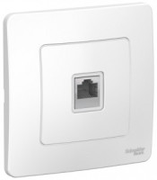 Systeme Electric BLANCA роз. комп. СУ 1 мест. бел. (пл.осн., RJ45, кат.5E) BLNIS045001 (10!)