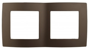 ЭРА 12 рамка СУ 2 мест. бронза, 12-5002-13 5174