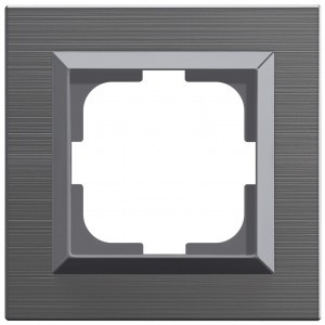 OVIVO Рамка СУ 1 мест. QUANTUM, сталь, 405-340000-096