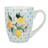 Кружка тм MILLIMI Лимоны, 400мл, фарфор, 3 дизайна