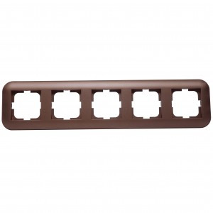 OVIVO Рамка СУ 5 местн. LOFT, мокка, 404-190019-250