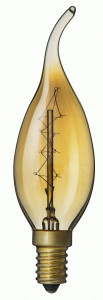 Navigator FC E14 (10!) 40W свеча прозрачная, золотистая Винтаж NI-V-FC-C-40-230-E14 (10!)-CLG 71952