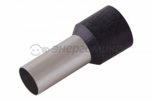 REXANT наконечник штыревой втулочный изол. НШВИ F-16мм 25мм, черный цена за шт (100!), 08-0833