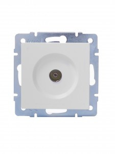 Lezard VESNA мех. роз. TV СУ 1 мест. бел (RG6 оконеч) (корп. ABS) 742-0288-130