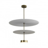 ODEON LIGHT 7035/20CA L-VISION ODL25 241 Люстра/фетр/акрил/бронза/бел/сер IP20 20W 3000K 220V FELT