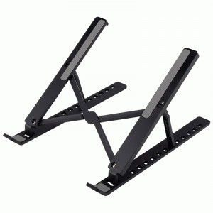 Подставка д/ноутбука, планшета складная Рыжий кот h=7,5-16,5см, регул.угла накл, силик.накл. 109490