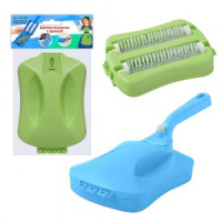 Щетка-пылесос с ручкой,16*10,5см, дл.14см(кратность 6шт!!!),пласт,синт.щет,металл VL58-221 Мультидом