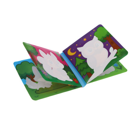 ИГРОЛЕНД Книжка "Раскрась водой", PEVA, поролон, 14х14см, 4 дизайна