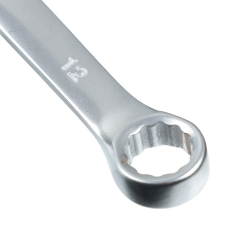 ЕРМАК Ключ рожково-накидной, 12мм, матовый CRV