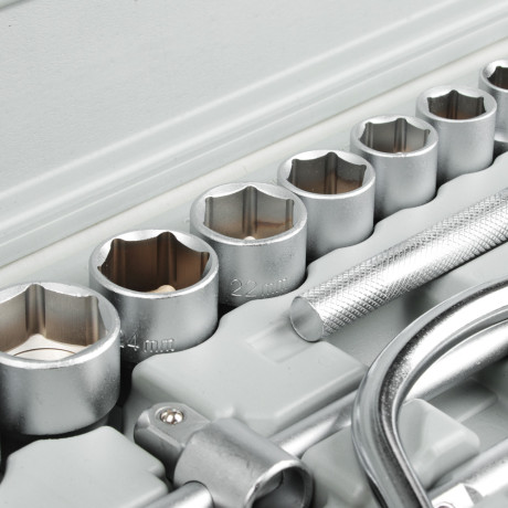 ЕРМАК Набор головок, 19 предм., 10-32мм, с карданным шарниром 1/2"