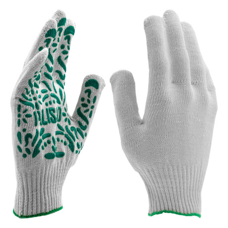 Перчатки садовые х/б, ПВХ покрытие, "Летний сад", 10 класс Palisad