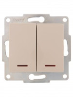 Lezard KARINA мех. выкл. СУ 2 кл. 10А инд. крем (корп. ABS) 707-0388-112