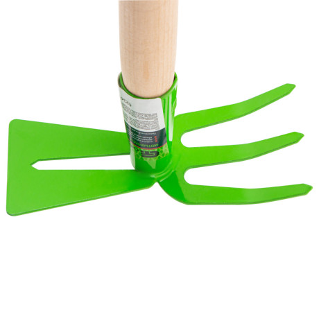 Мотыжка комбинированная, 75 х 380 мм, стальная, деревянная рукоятка, Агроном, Сибртех