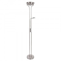 ARTELAMP Торшер св/д 18,5W(2200lm) 3000K 1800x0x0 d250 МАТ СЕРЕБРО/бел IP20 DUETTO A4329PN-2SS