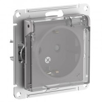 Systeme Electric AtlasAquaDesign мех. роз. СУ 1 мест. алюминий(земля, штор., крышка, IP44) ATN440346