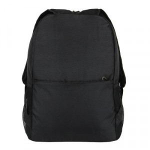 Рюкзак подростковый 43x29x15см, 1 отд., 4 карм., нашивки, декор шнурком, черный, ПЭ, 2 цвета отделки