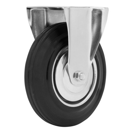 Колесо неповоротное D 200 мм, крепление платформенное Сибртех