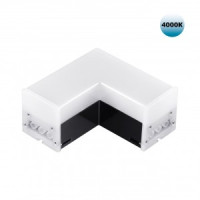 NOVOTECH 359116 OVER NT23 000 чер св-к-соед. L-образ с двумя сет. Вход. IP20 LED 8W 4000K 720lm