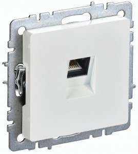 IEK BRITE мех. роз. компьют. СУ 1 мест. жемчуг (RJ45) РК11-БрЖ BR-K10-2-K36