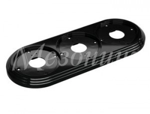 МЕЗОНИНЪ РЕТРО УСАДЬБА Рамка 3-местная ABS-пластик ЧЕРНЫЙ,  GE30703-05