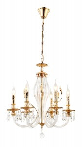 Rivoli Люстра 1020-206 Melanie 6xЕ14 40W xрусталь 580x580x850 47907