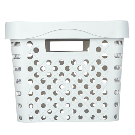 Корзина для хранения с крышкой 17л, 36,5х27,5х21,5см, пластик, 2 цвета