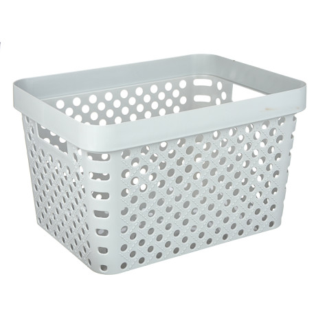 Корзина для хранения с крышкой 17л, 36,5х27,5х21,5см, пластик, 2 цвета