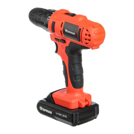 ЕРМАК Набор электроинструмента 29 предметов, шуруповерт 20В (2А*ч, 2шт, 35Н*м) (ONE)