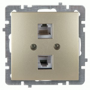 Nilson TOURAN-ALEGRA-THOR мех. роз. комп. 2 мест. СУ (RJ45 CAT5) золото 24150446