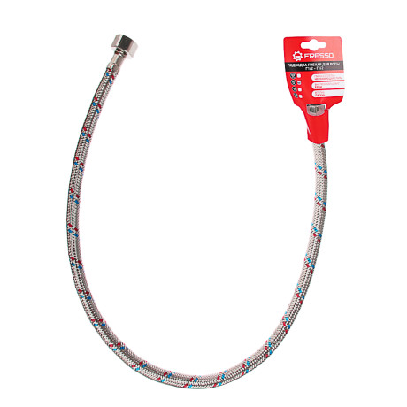 FRESSO Подводка гибкая для воды, Г1/2"-Г1/2", 80см