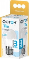ФОТОН лампа св/д шар P45 E27 11W(950lm) 3000K 2K без пульсации 90x47 3г арт.24007