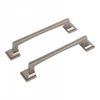 Ручка-скоба мебельная мет 128 C2526-128 AS состар. Серебро 2шт (цена за пару (20,200) StahlBuro