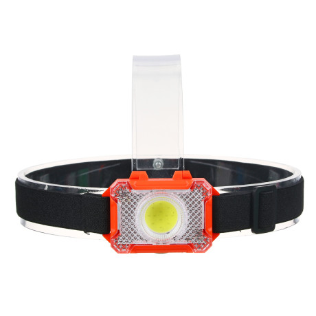 ЕРМАК Фонарик налобный, 1 COB, 3xAAA, 3 режима, пластик, 65х45х27 мм